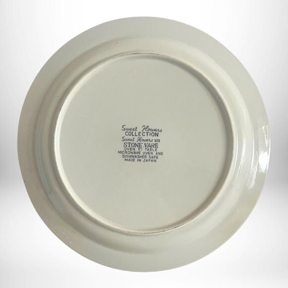 1970s Sweet Flowers Collection Stoneware Made in Japan - Ceramic Stoneware - Picture 4 of 4